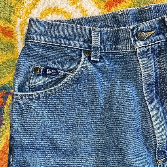 VINTAGE SIZE 10 LONG LEE MOM JEANS - Picture 5 of 8